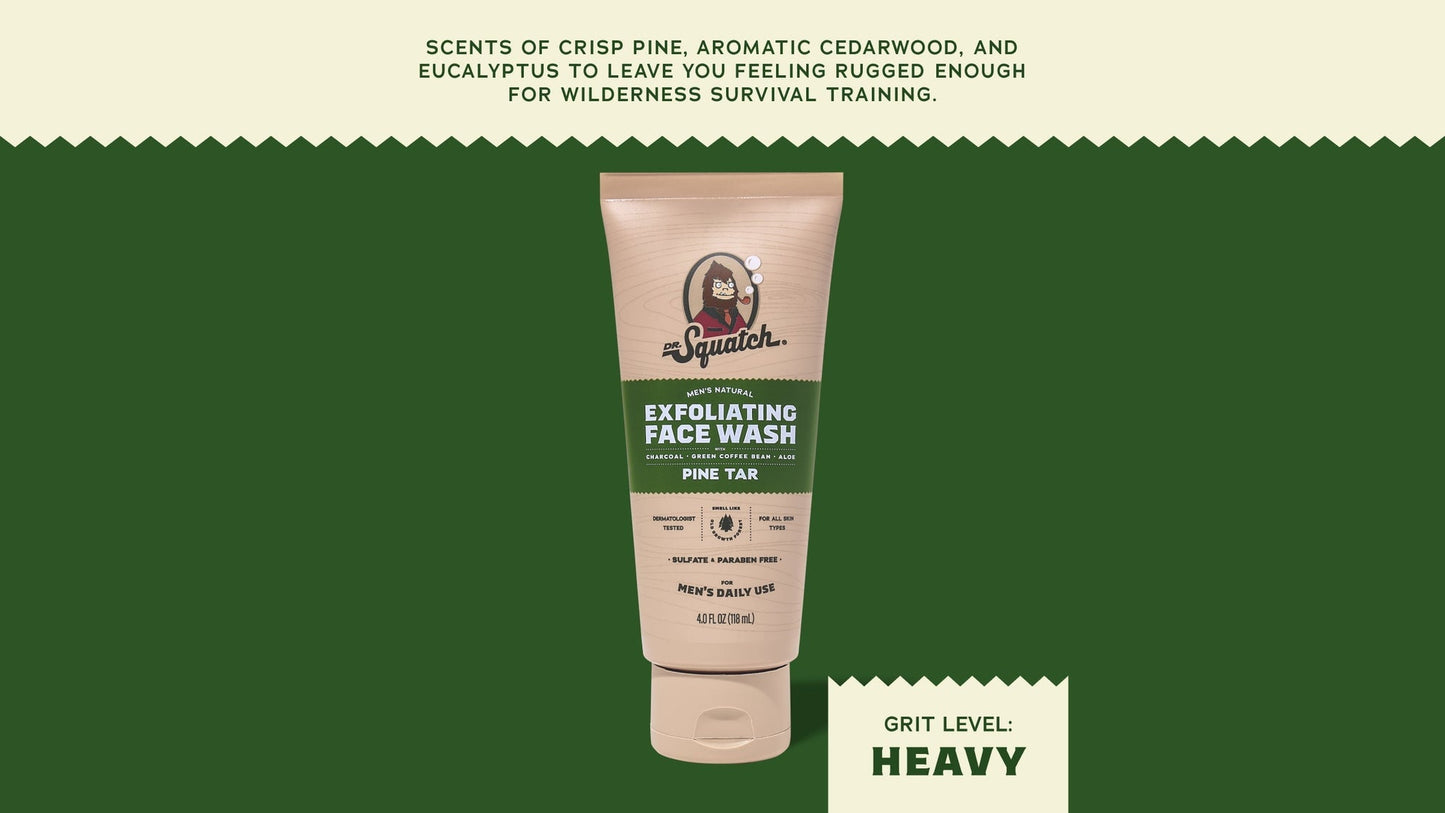 PINE TAR EXFOLIATING FACE WASH - US 6118