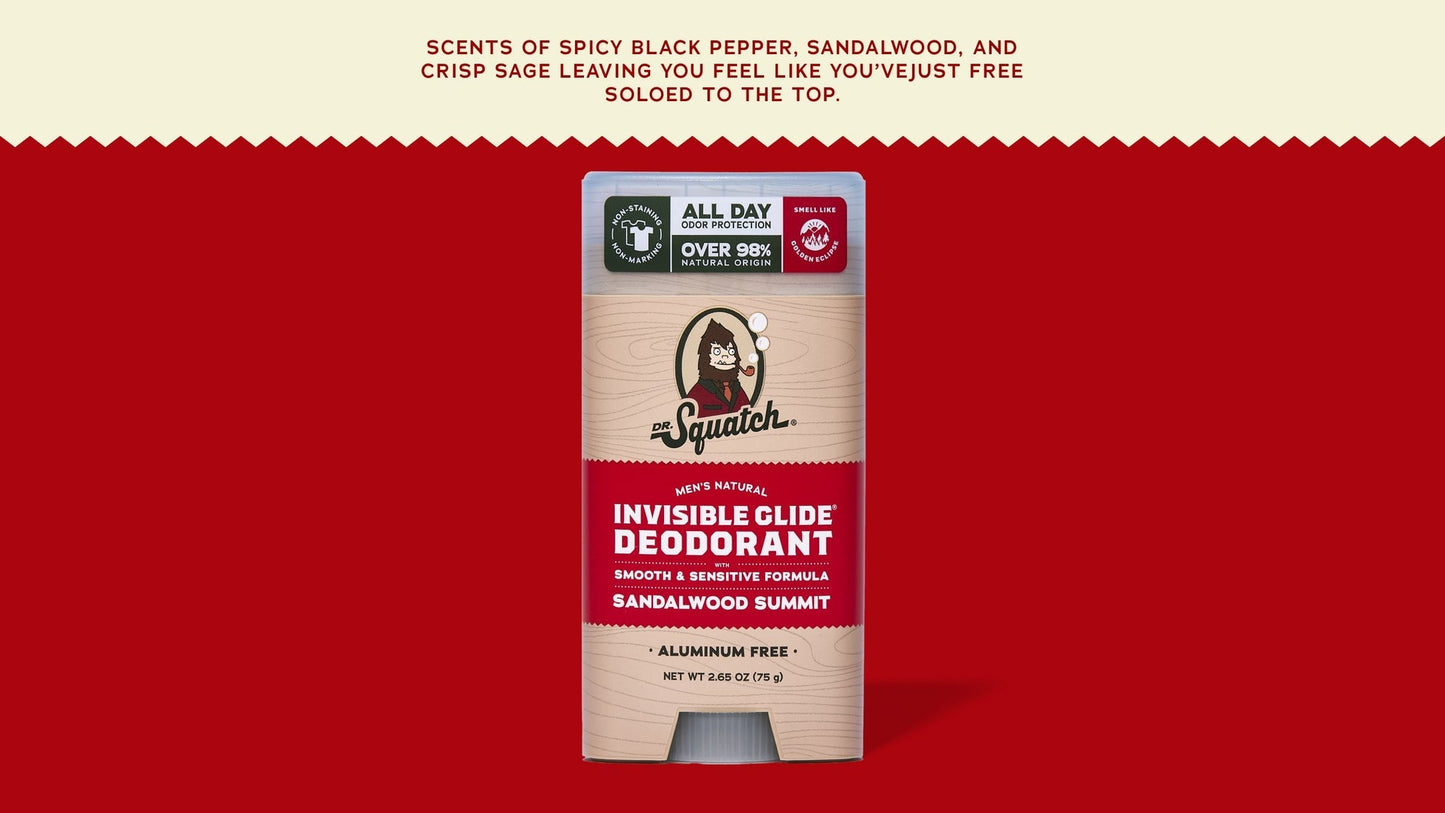 SANDALWOOD SUMMIT INVISIBLE GLIDE DEODORANT - US 3485