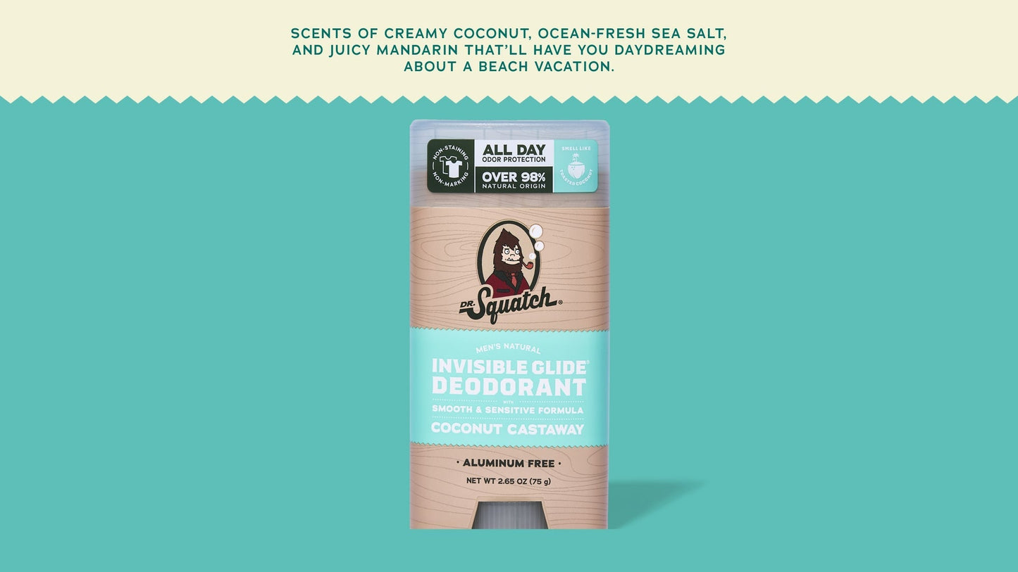 COCONUT CASTAWAY INVISIBLE GLIDE DEODORANT - US 9411