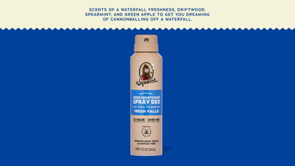 FRESH FALLS SPRAY DEODORANT - US 3941