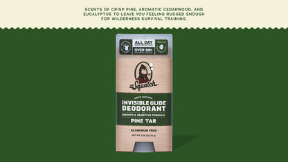 PINE TAR INVISIBLE GLIDE DEODORANT - US 3879